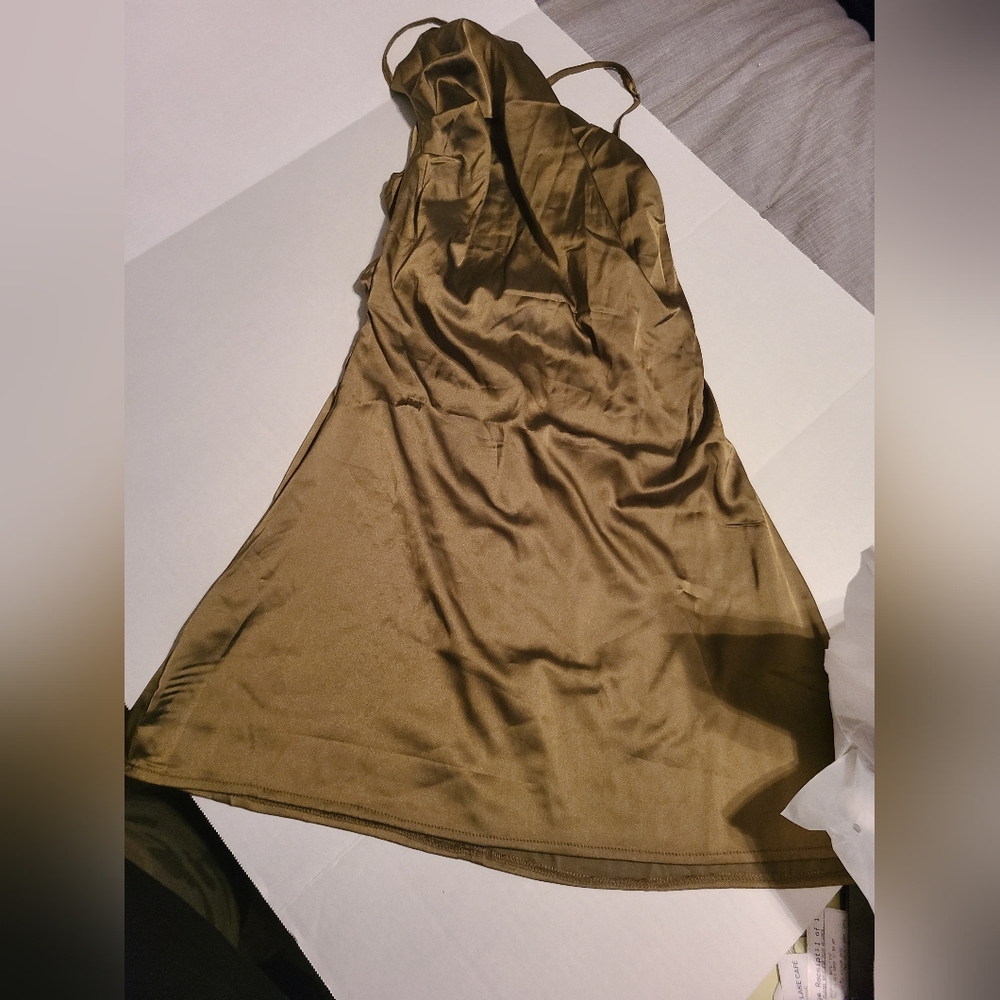 Olive green dress